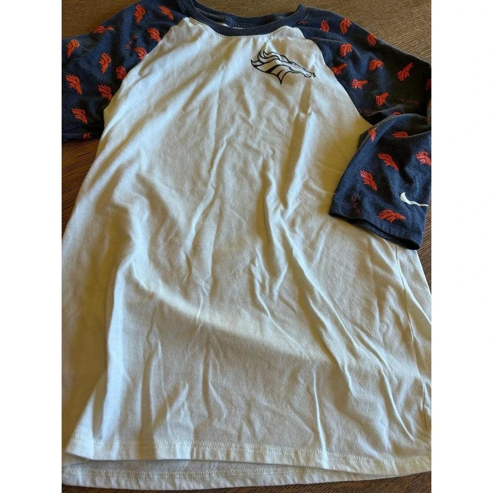 Nike Women's Broncos 3/4 Sleeve T-Shirt – Size Medium - Picture 4 of 8